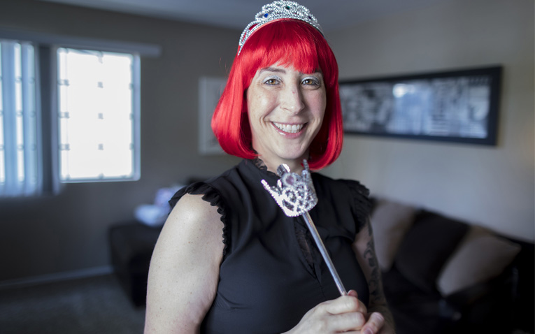 Kim Tronic, Cedars-Sinai cancer patient.